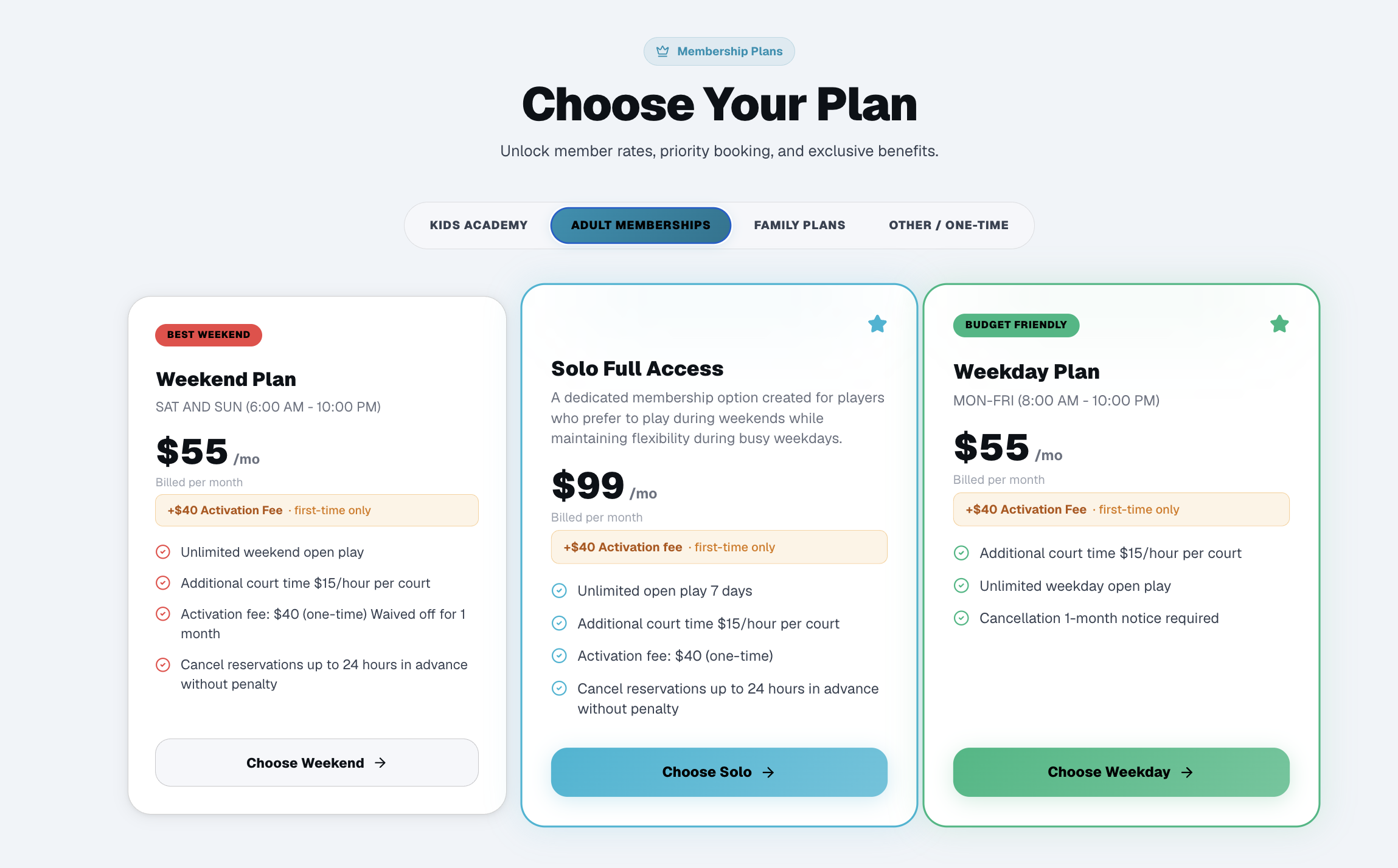 Explore Membership Plans